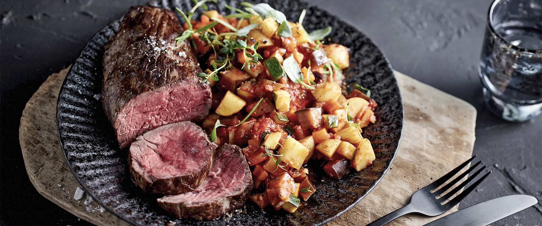 Rinderfilet auf Ratatouille