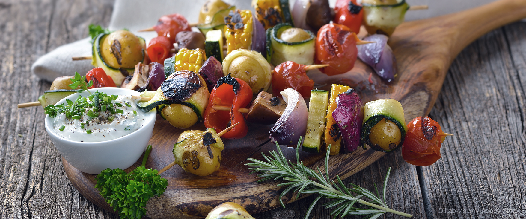 Vegetarische Schaschlik-Spieße