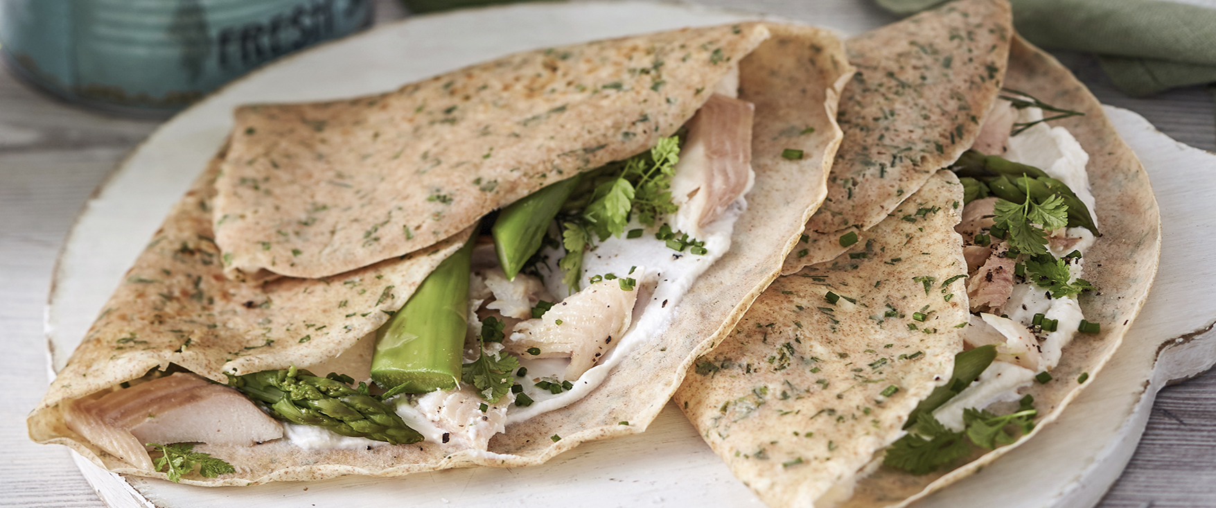 Gefüllte Kräuter-Crêpes