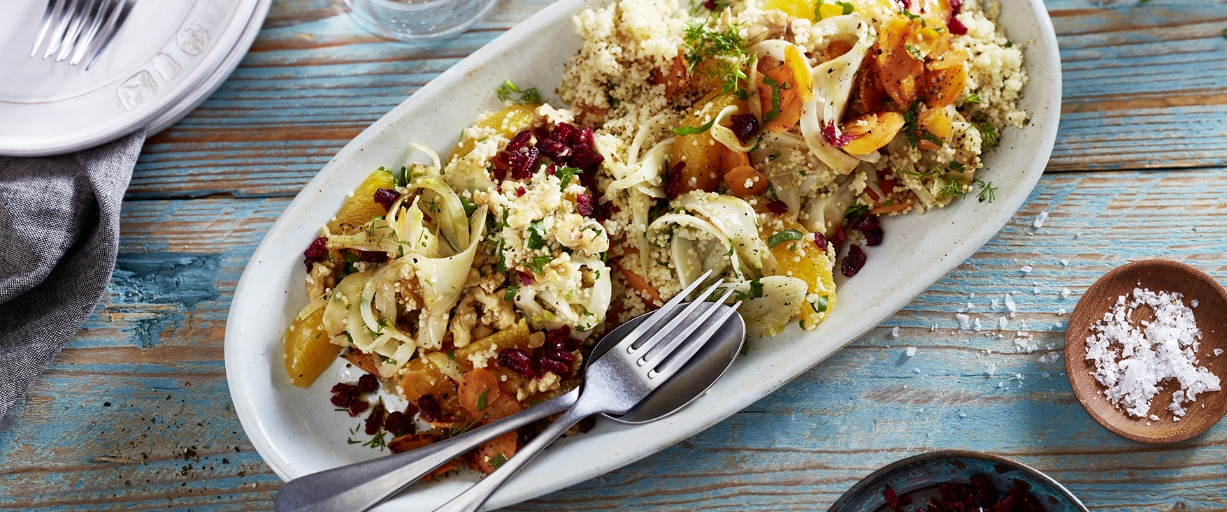 Fruchtiger Hirsesalat mit Fenchel und Möhre