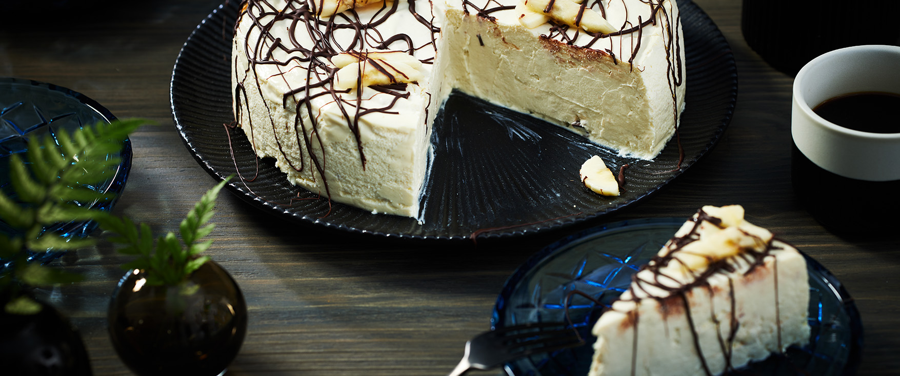 Protein Cheesecake mit Banane